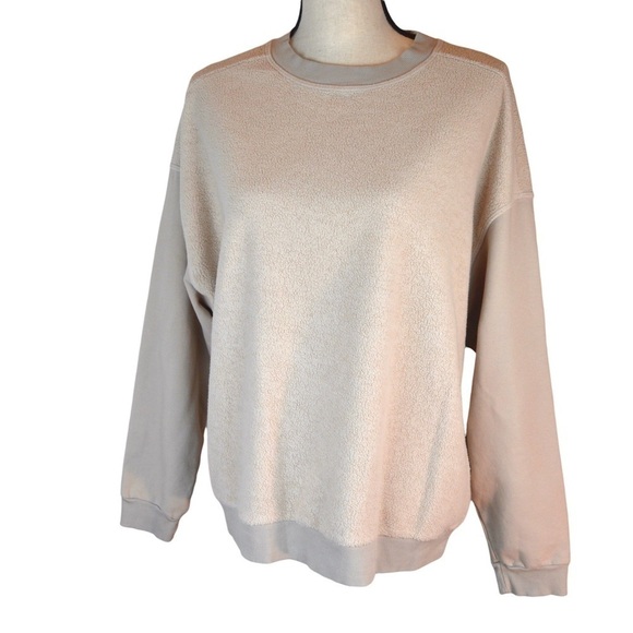 Electric & Rose Fleece Body Oversized Crew Neck Pullover, Size Small NEW - Picture 2 of 7
